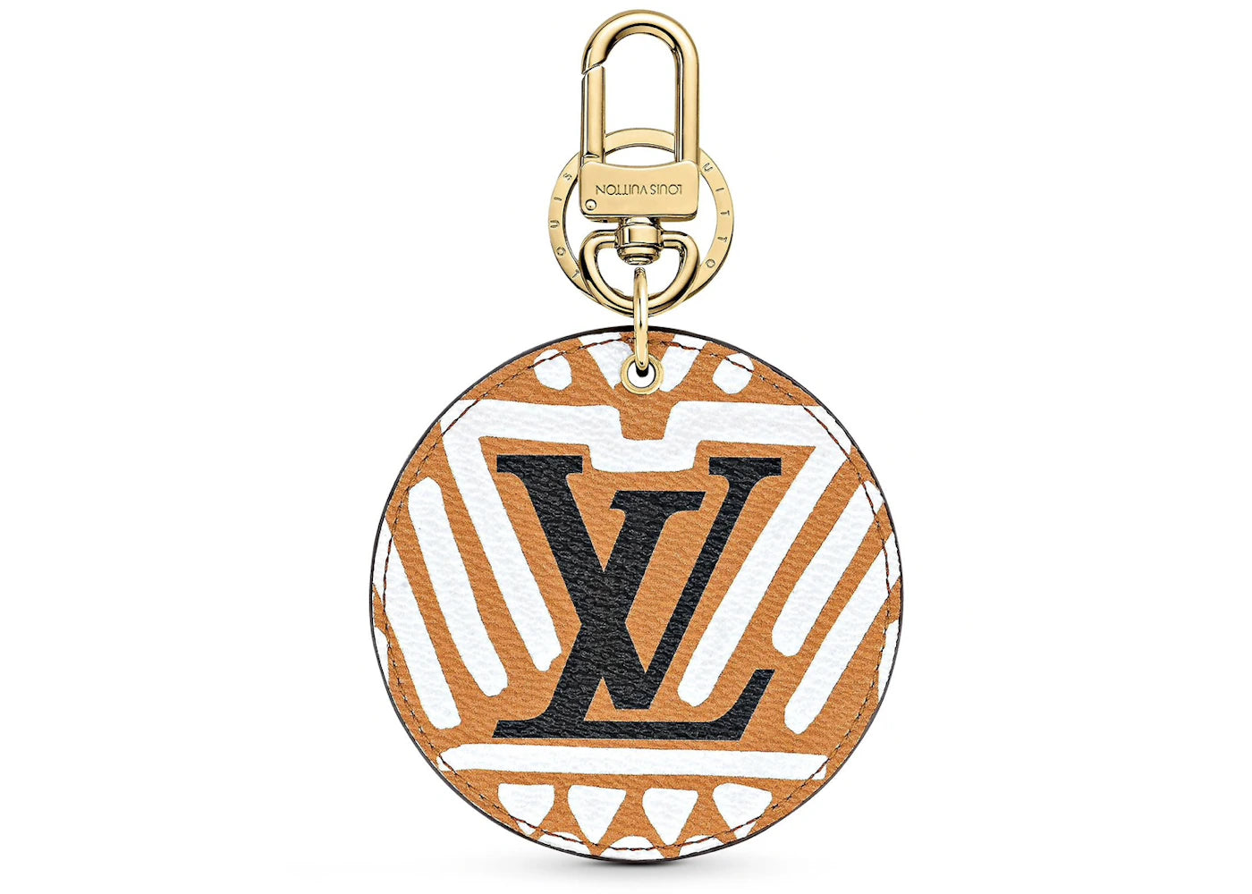 Louis Vuitton Crafty Illustre Bag Charm and Key Holder Caramel