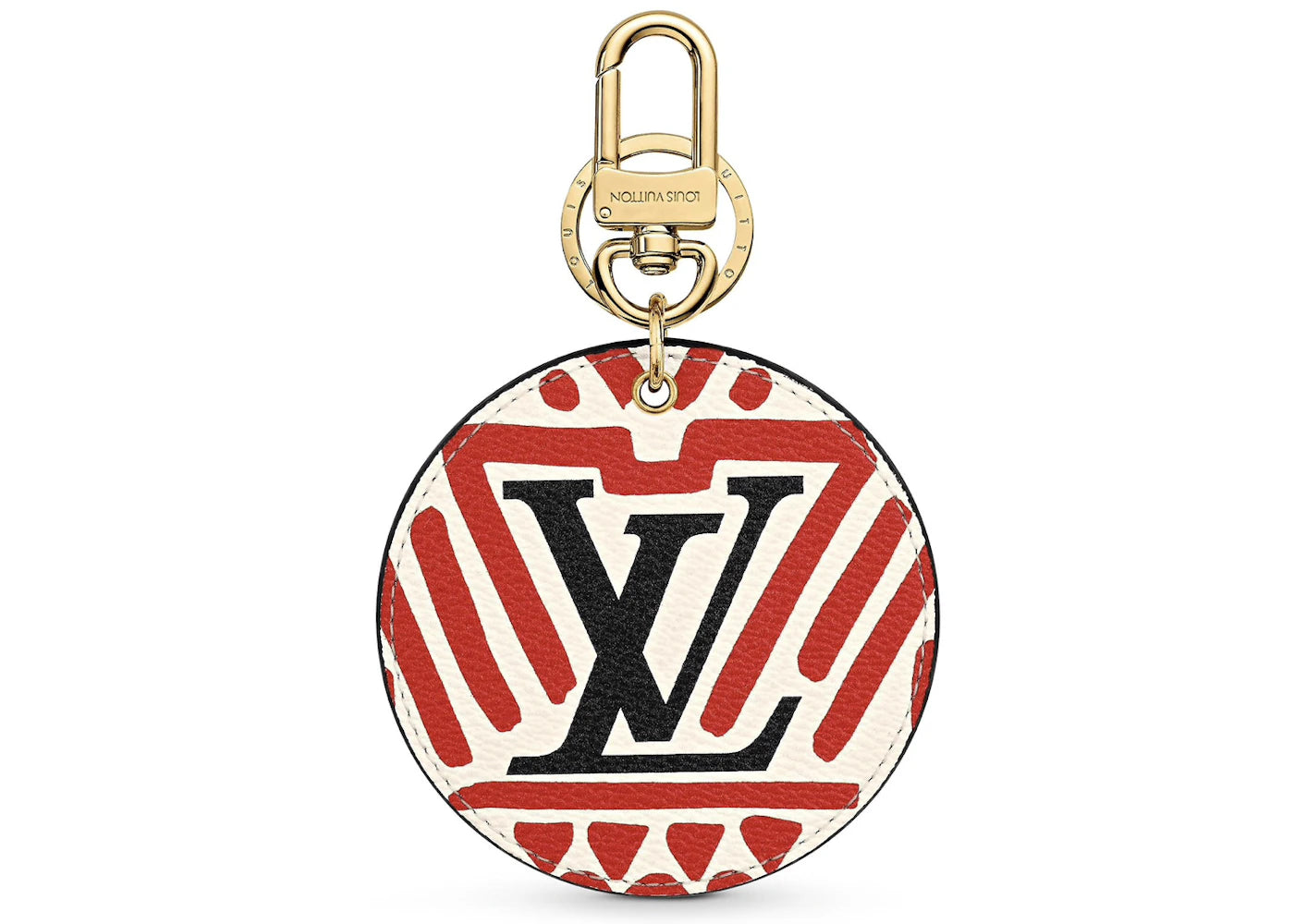 Louis Vuitton Crafty Illustre Bag Charm and Key Holder Cream/Red