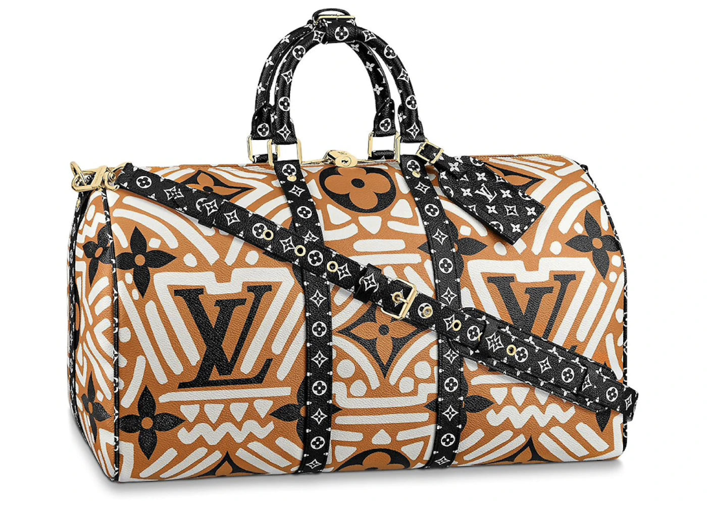 Louis Vuitton Crafty Keepall Bandouliere 45 Caramel/Cream