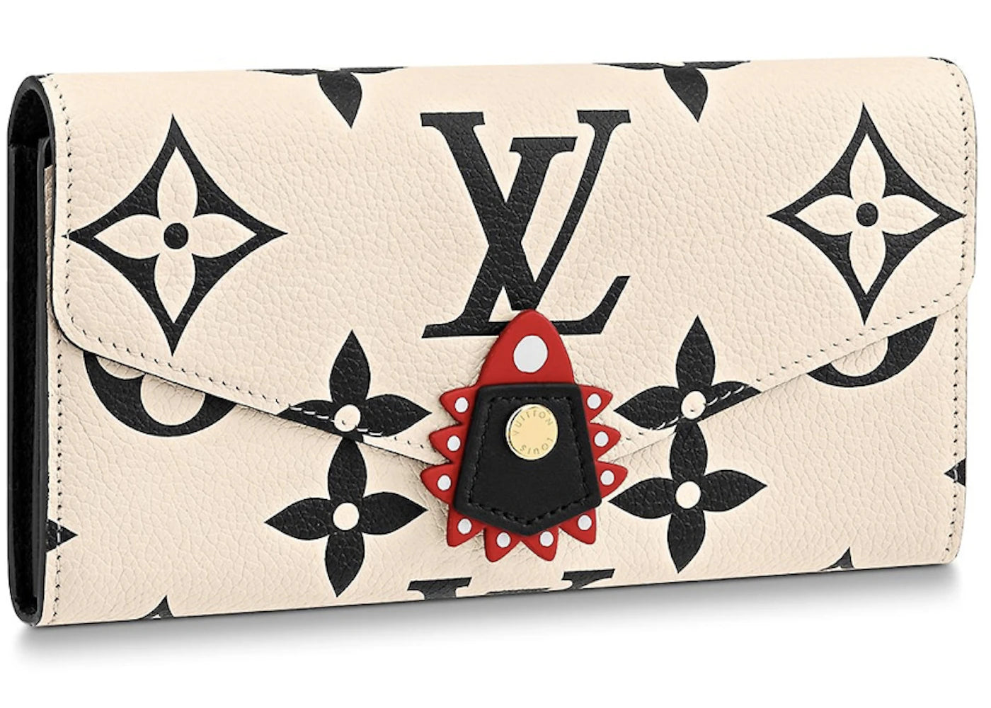 Louis Vuitton Crafty Sarah Wallet (16 Card Slot) Cream