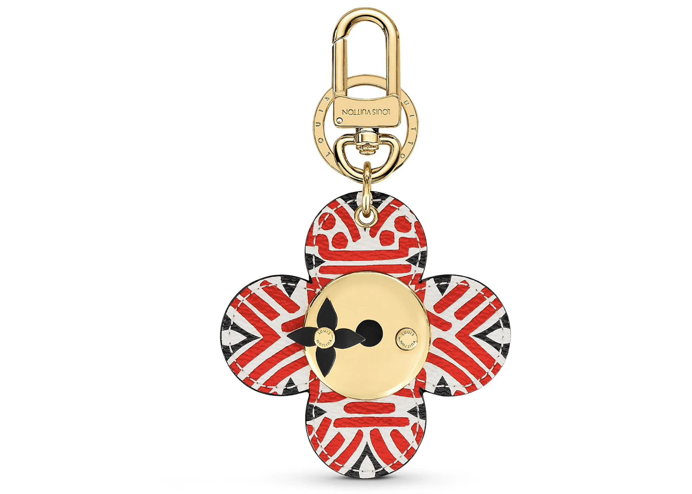 Louis Vuitton Crafty Vivienne Head Bag Charm and Key Holder Cream/Red