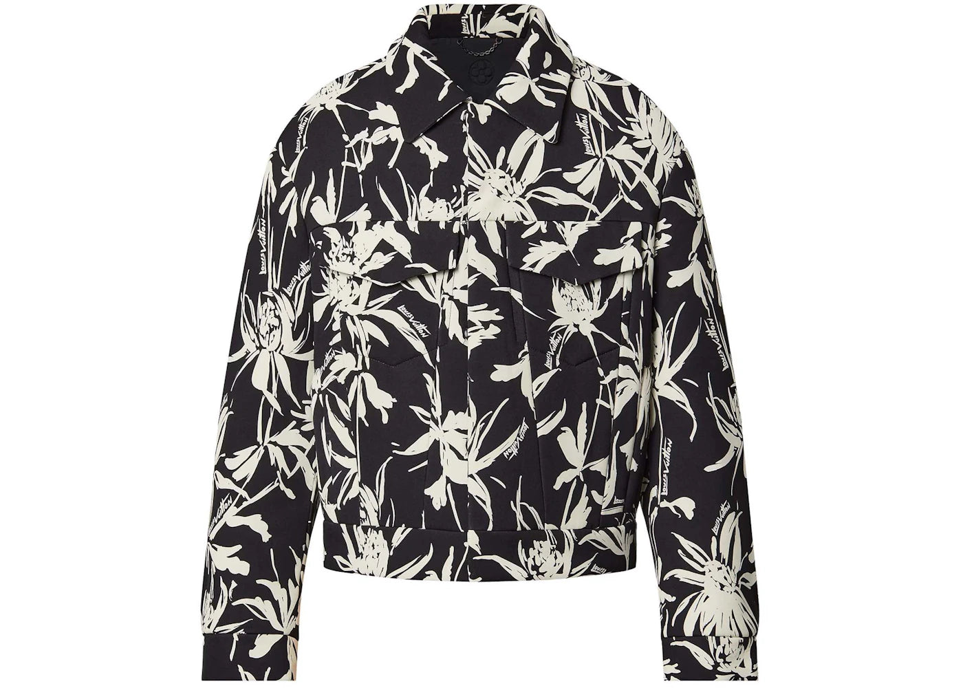 Louis Vuitton Cropped Denim Jacket Black