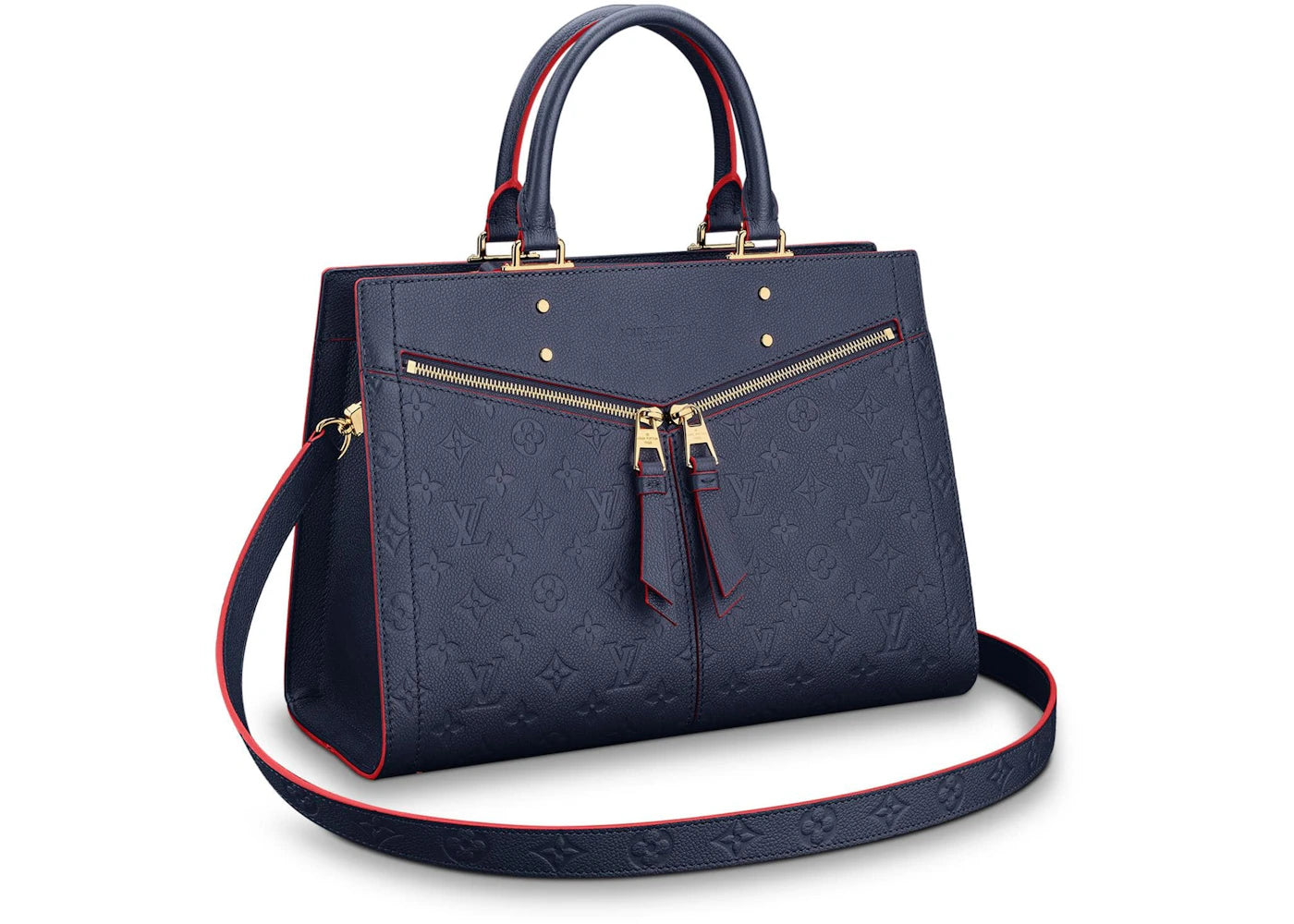 Louis Vuitton Crossbody Sully Monogram Empreinte MM Marine Rouge