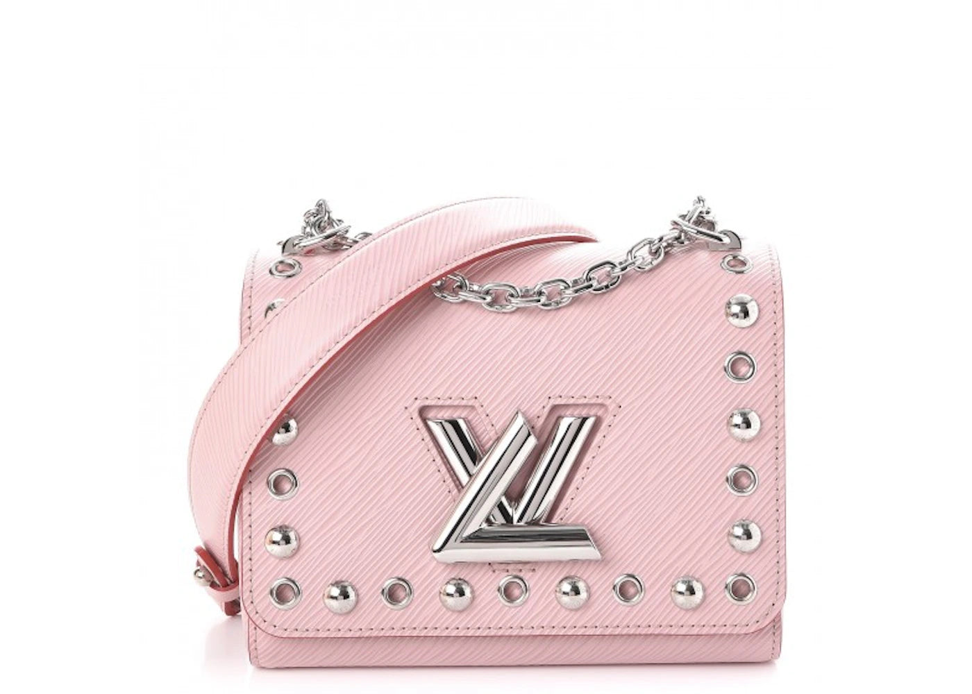 Louis Vuitton Crossbody Twist Epi Studded PM Rose Ballerine