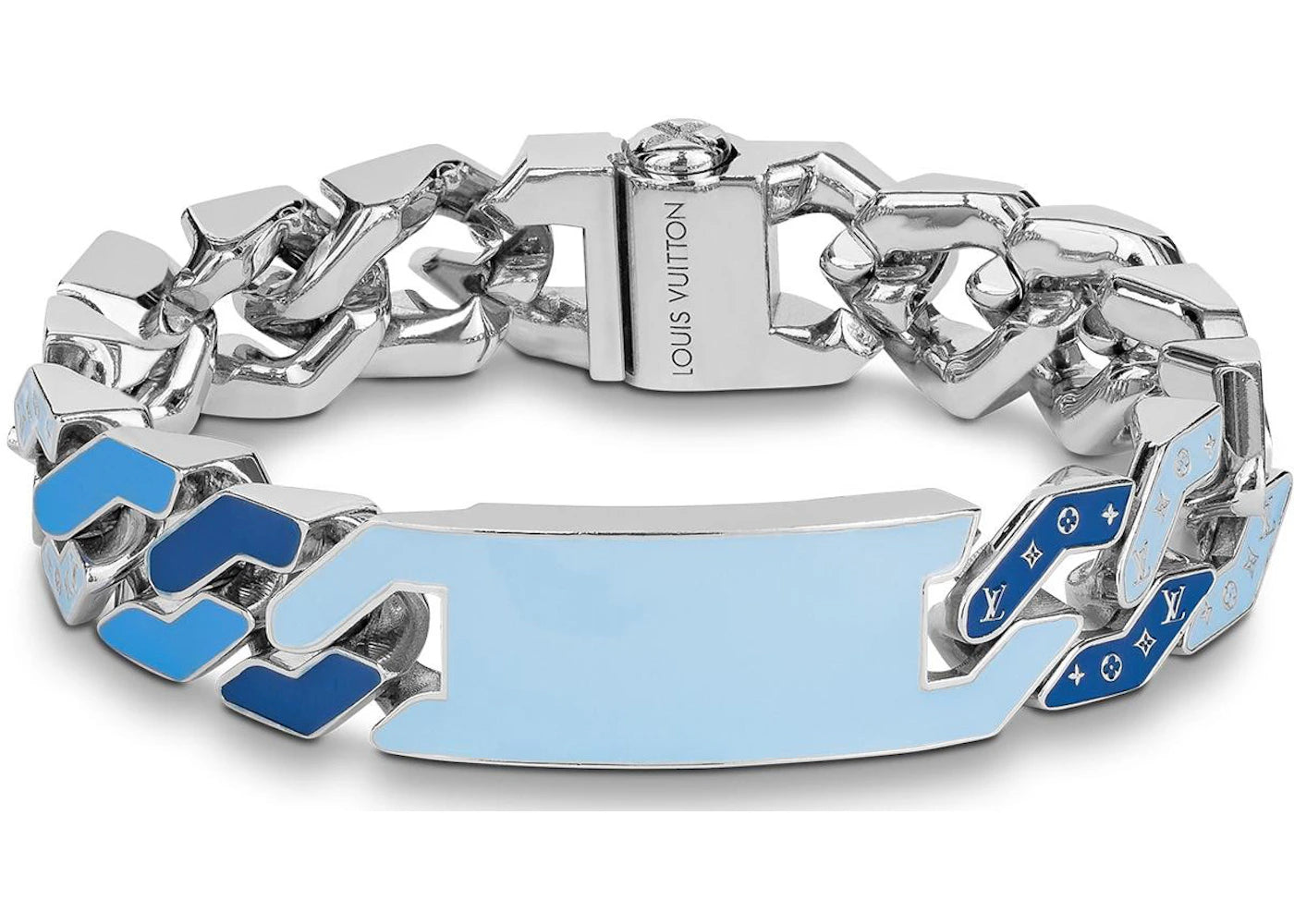 Louis Vuitton Cuban Chain Bracelet Blue