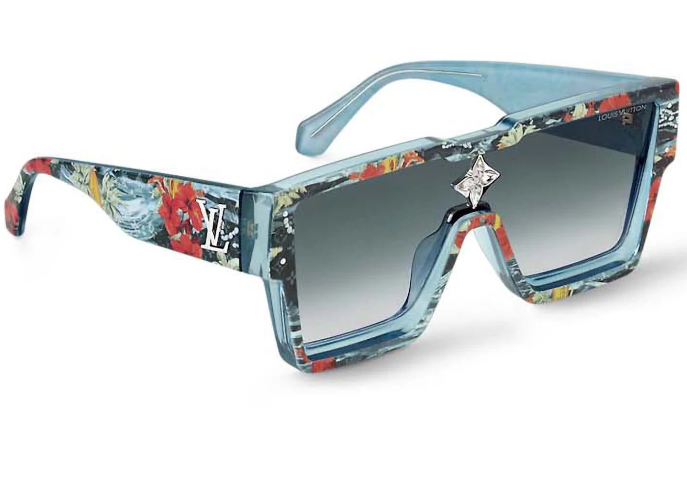 Louis Vuitton Cyclone Surfin' Monogram Sunglasses Blue (Z2202W/E)