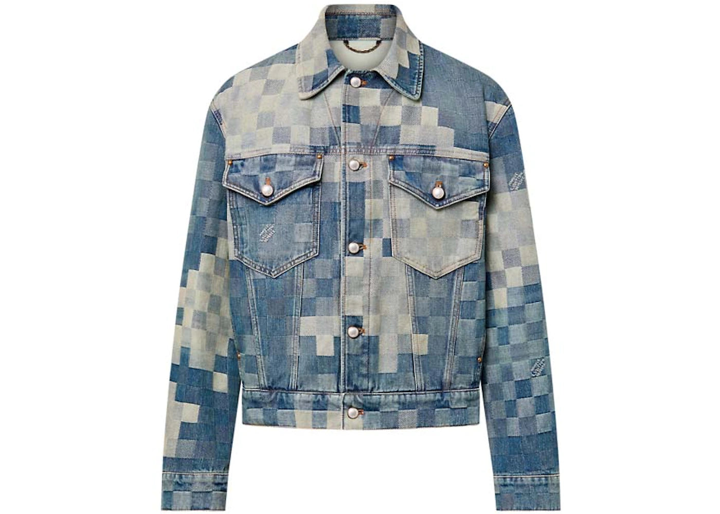 Louis Vuitton Damier Damoflage Classic Denim Jacket Indigo