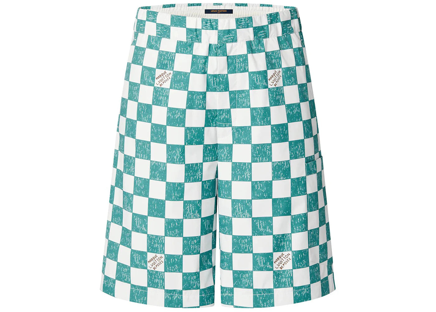 Louis Vuitton Damier Drawstring Shorts Ocean