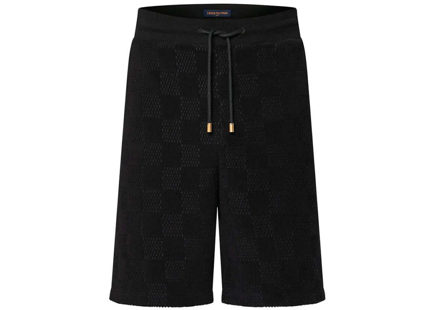 Louis Vuitton Damier French Terry Cotton Shorts Meteorite