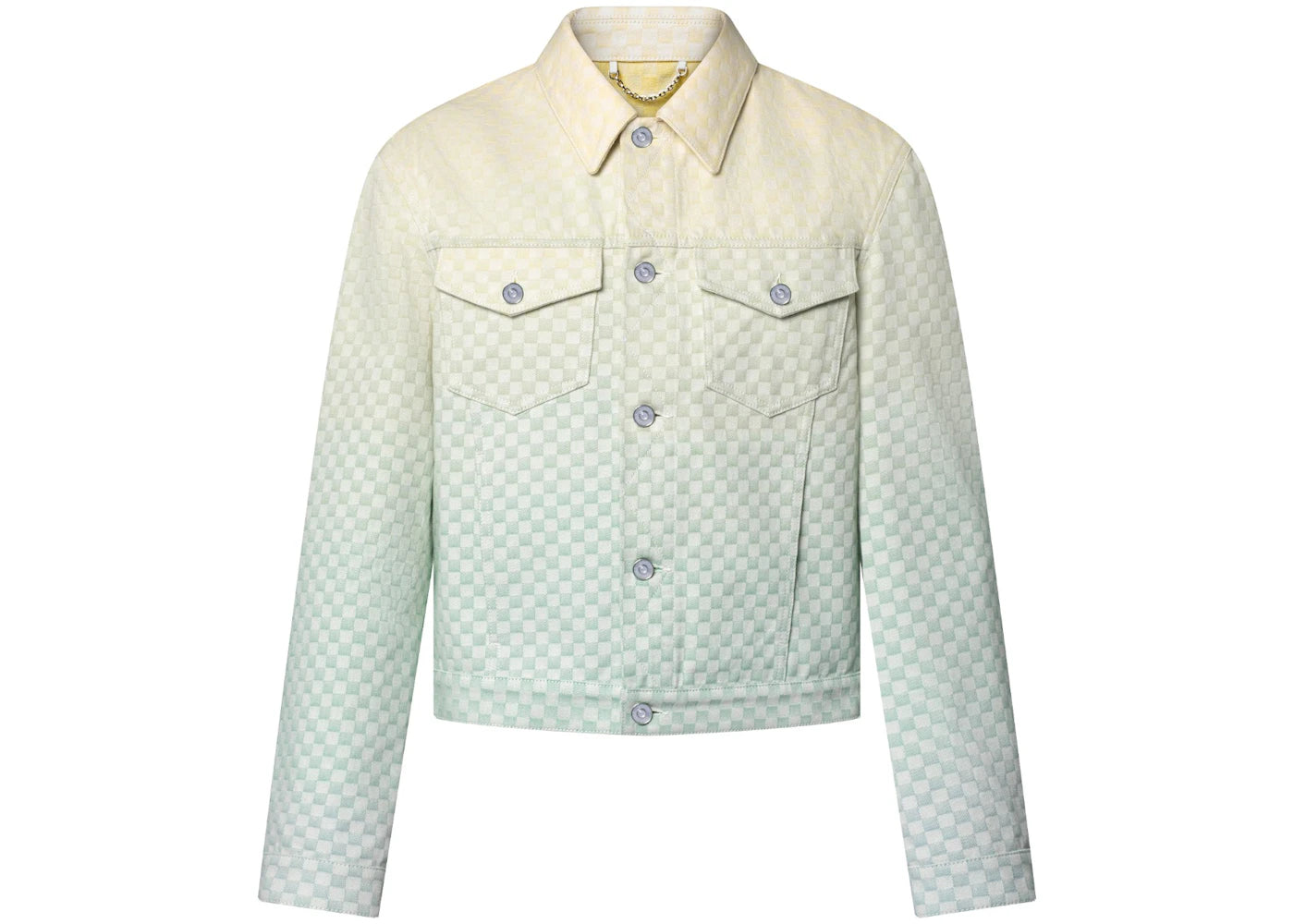 Louis Vuitton Damier Gradient Jacquard Denim Jacket Multicolor