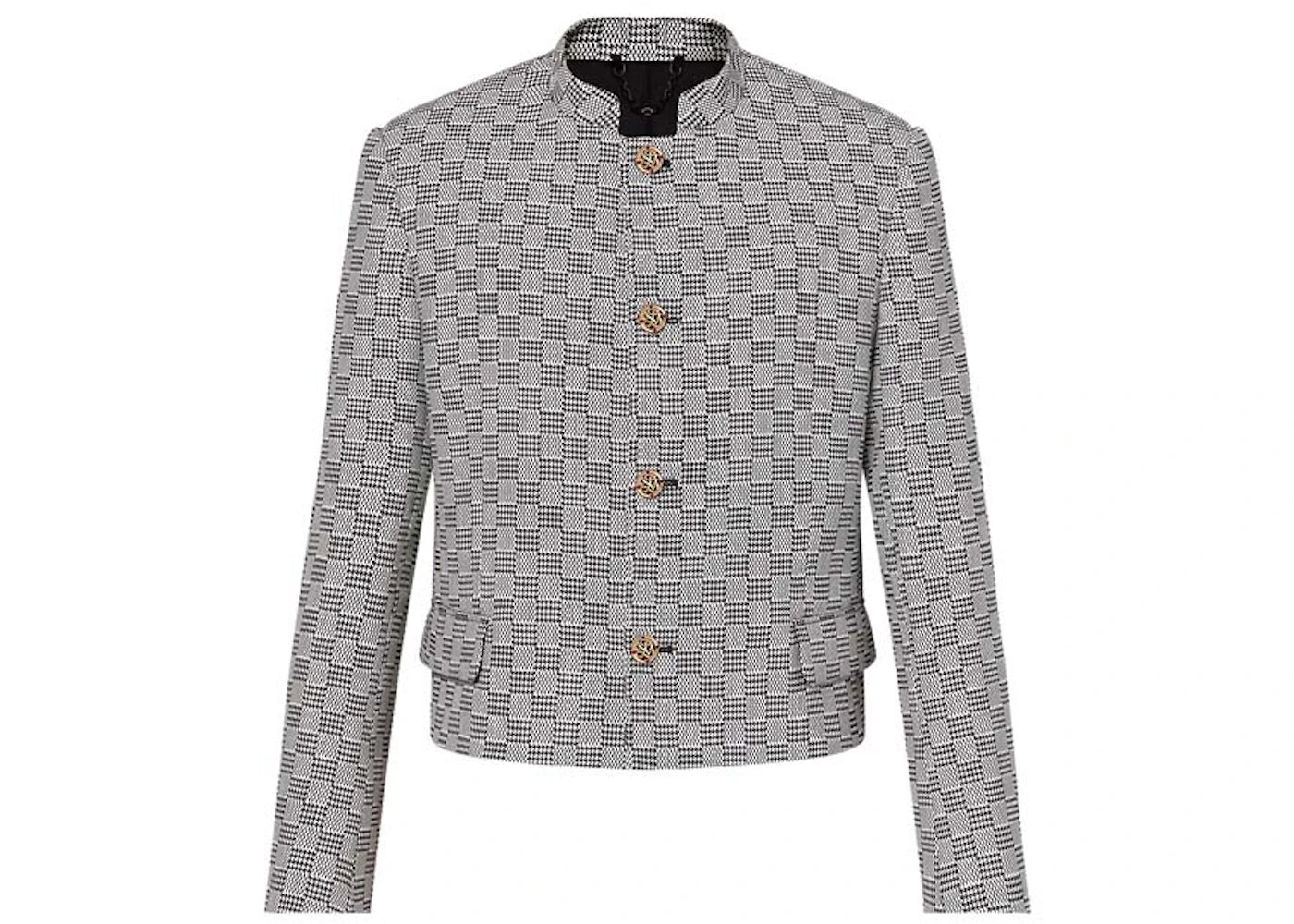 Louis Vuitton Damier Hounds Tooth Officer Jacket Black/White