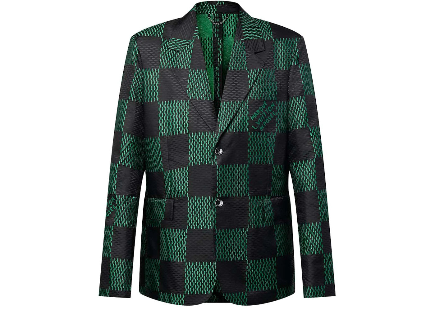 Louis Vuitton Damier Nylon Tailored Jacket Jolly Green