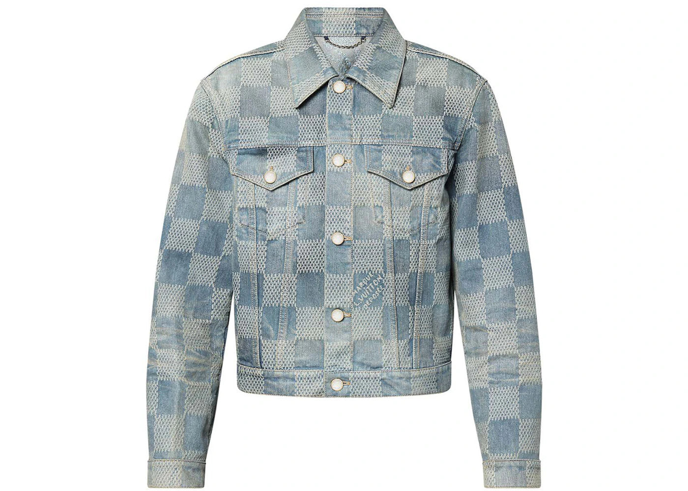 Louis Vuitton Damier Washed Denim Jacket Indigo