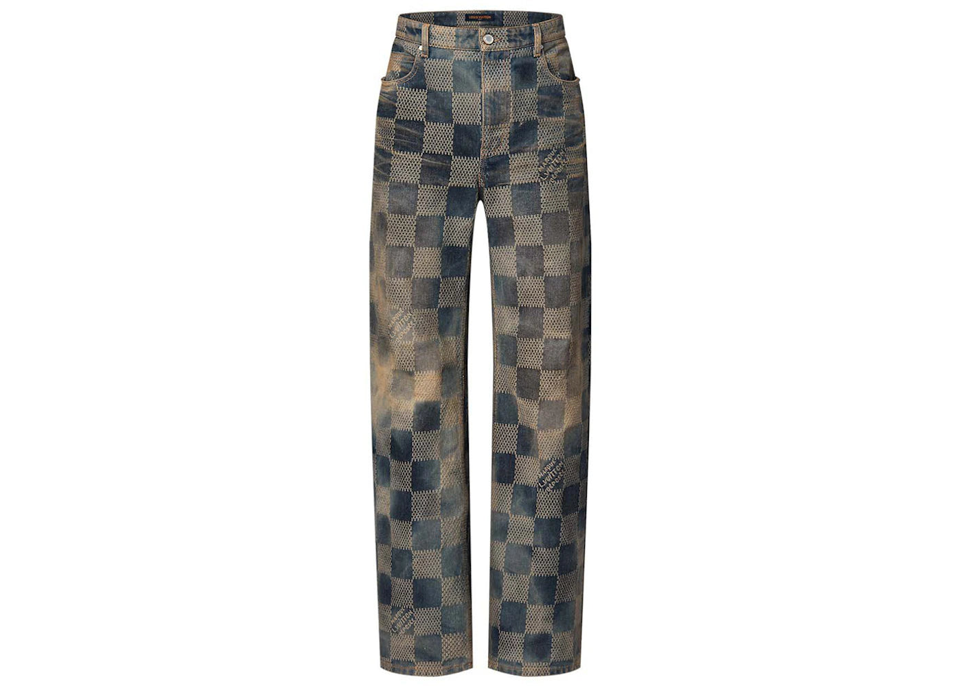 Louis Vuitton Damier Washed Denim Skate Pants Indigo