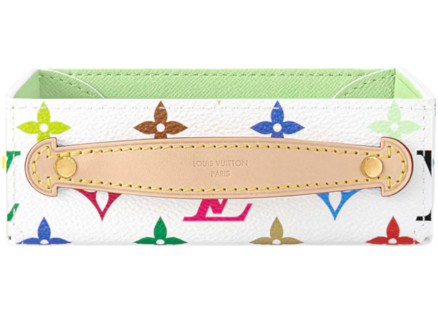 Louis Vuitton x Takashi Murakami George Monogram Multicolor Desk Tray PM White Multicolored/Green Tea