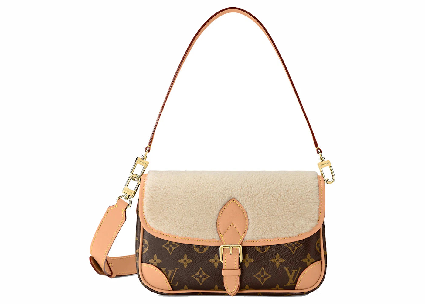 Louis Vuitton Diane Monogram Handbag Brown