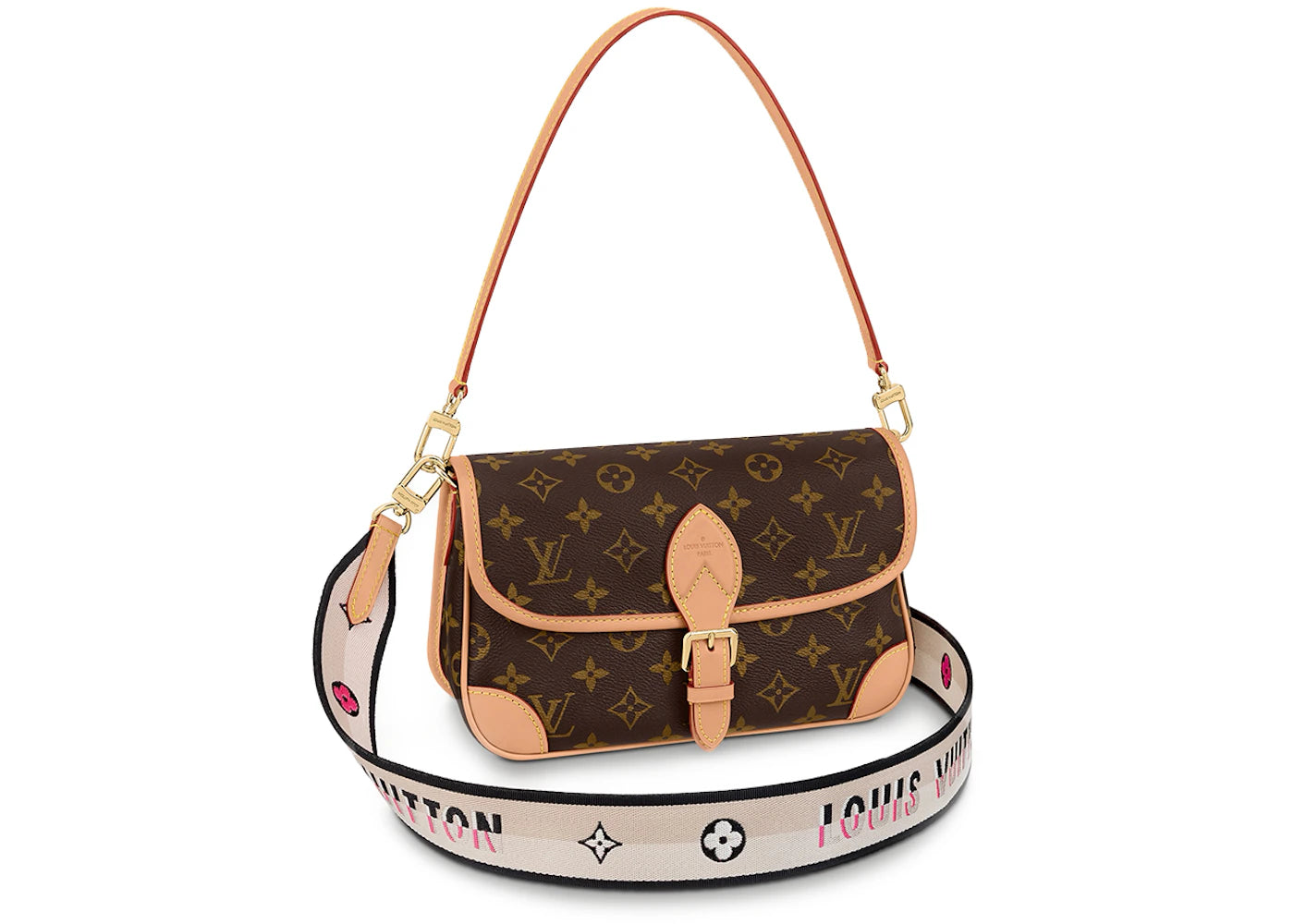Louis Vuitton Diane Satchel Monogram Brown/Beige/Multi