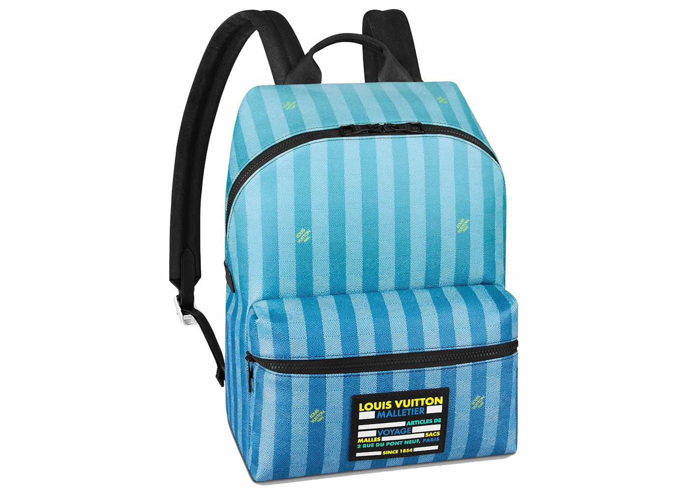 Louis Vuitton Discovery Backpack Damier Stripes Gradient Blue