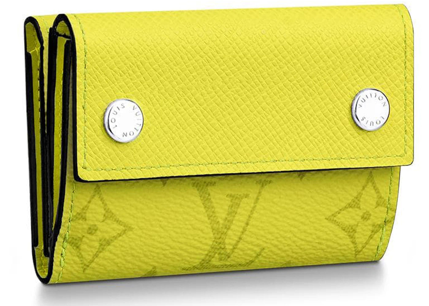 Louis Vuitton Discovery Compact Wallet Monogram Bahia Taiga Yellow