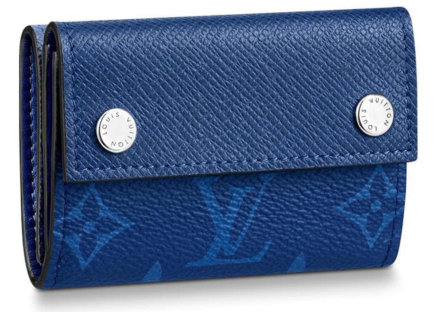 Louis Vuitton Discovery Compact Wallet Monogram Pacific Taiga Blue