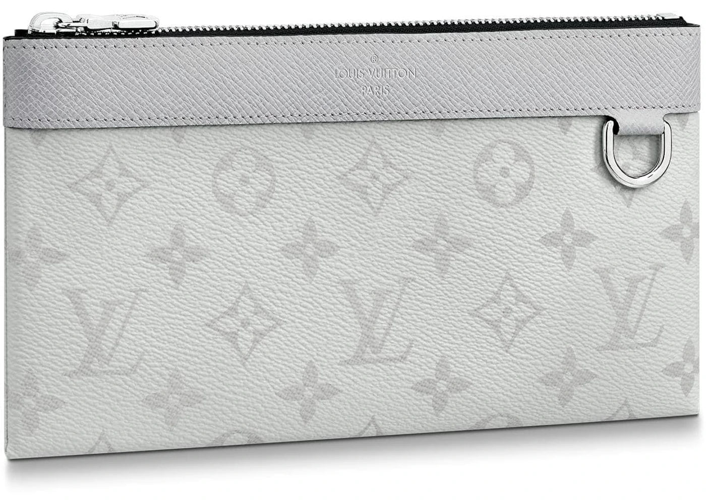Louis Vuitton Discovery Pochette Monogram Antarctica Taiga PM White