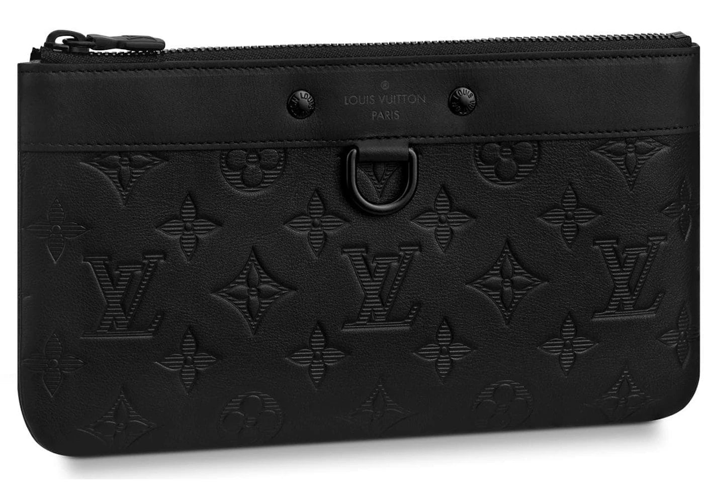 Louis Vuitton Discovery Pochette Monogram Shadow PM Black