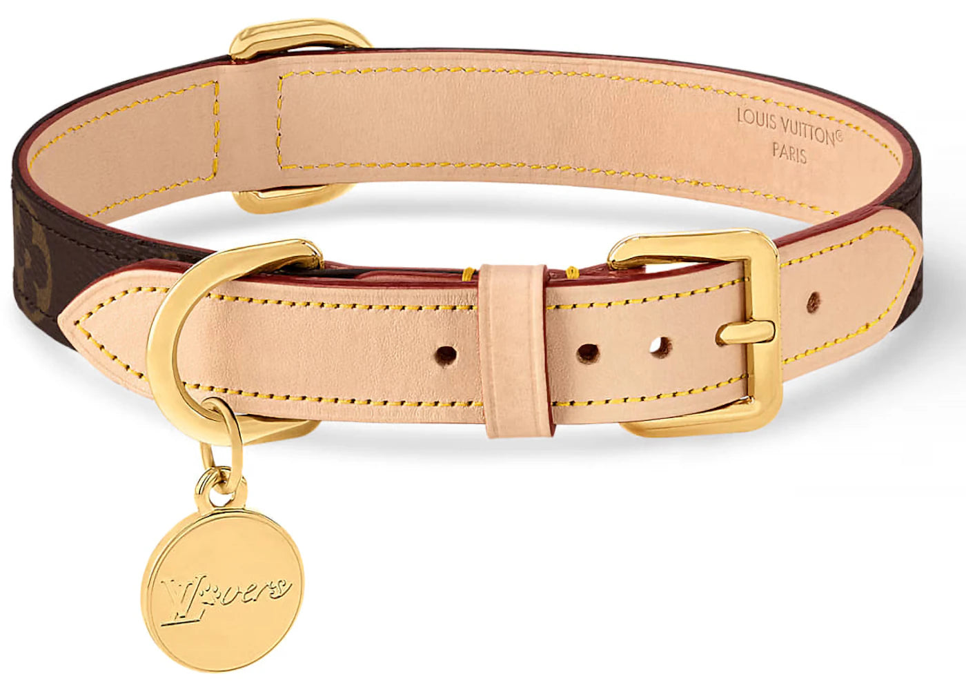 Louis Vuitton Dog Collar MM Monogram