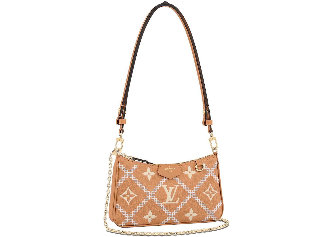 Louis Vuitton Easy Pouch On Strap Arizona Beige