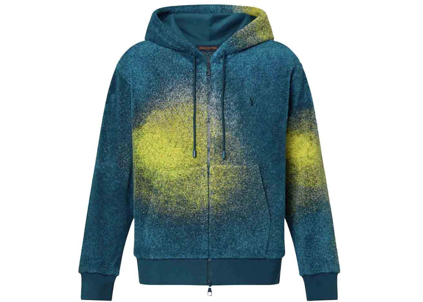 Louis Vuitton Embroidered Zip Through Hoodie Multicolor