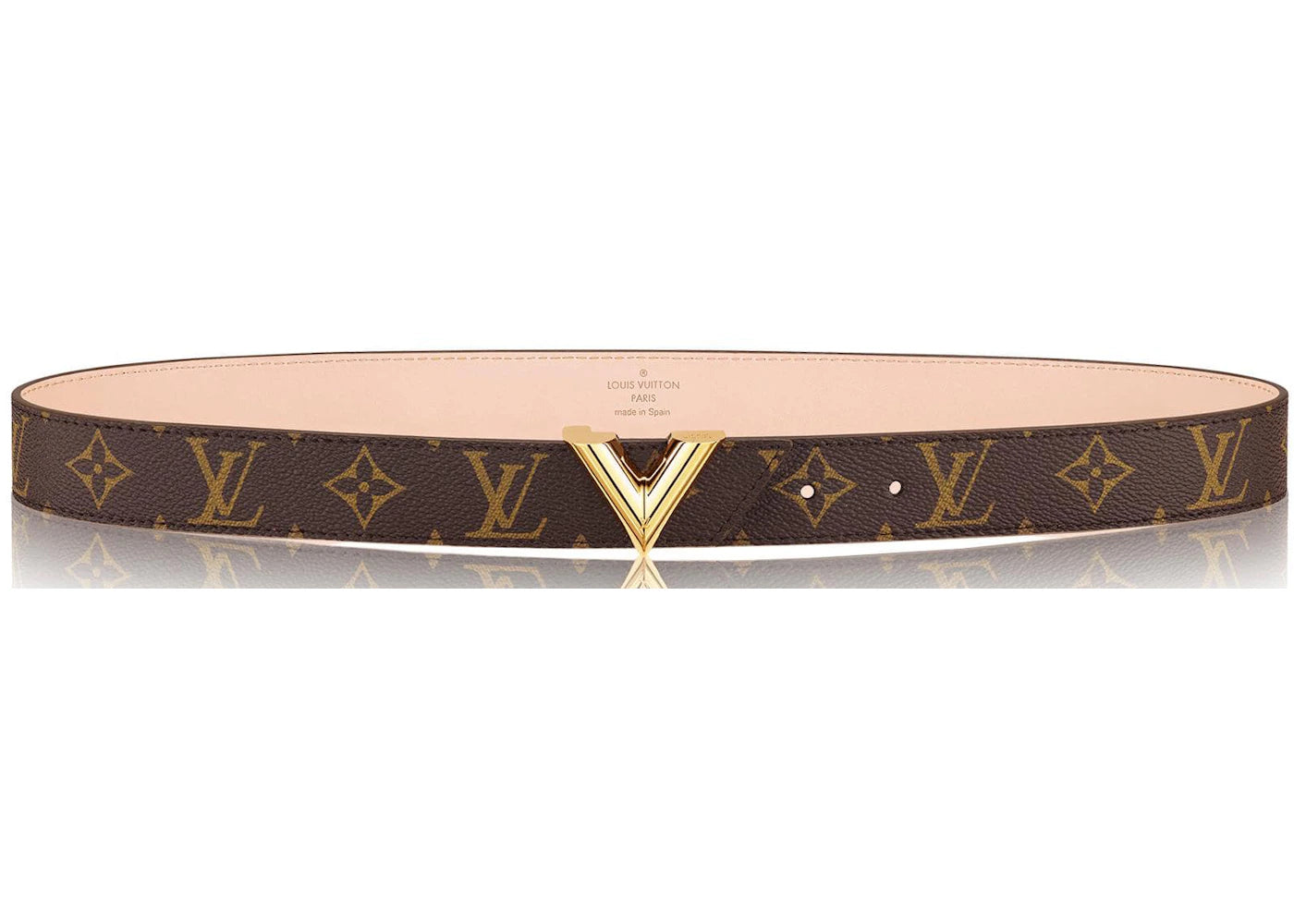Louis Vuitton Essential V Belt Monogram 30MM Brown
