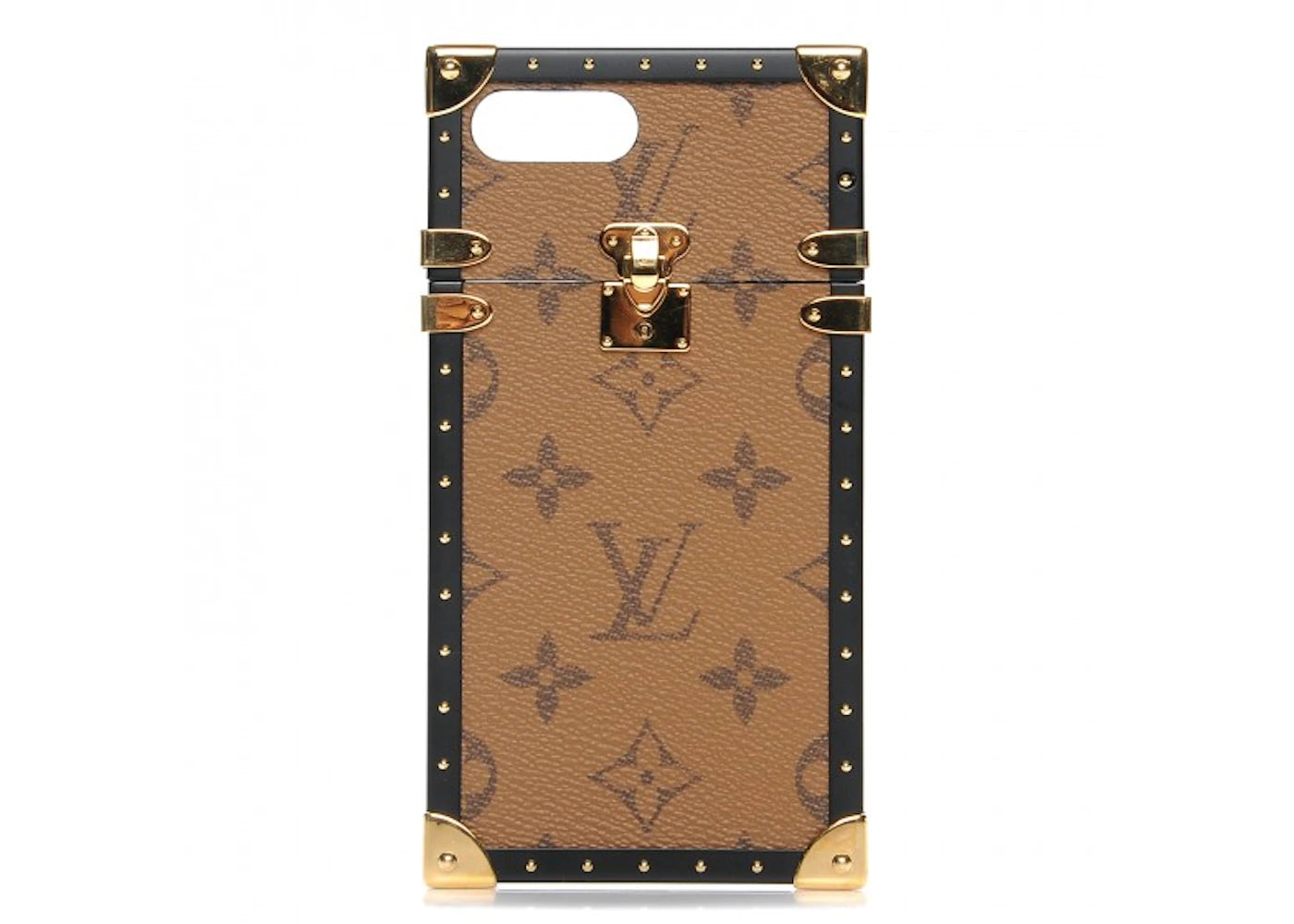 Louis Vuitton Eye Trunk iPhone 7 Plus Case Monogram Reverse Brown