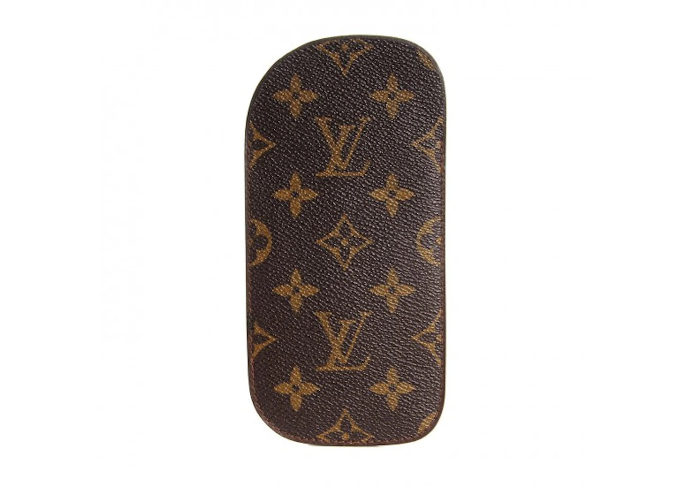 Louis Vuitton Eyeglass Case Etui Lunettes Plat Monogram Brown