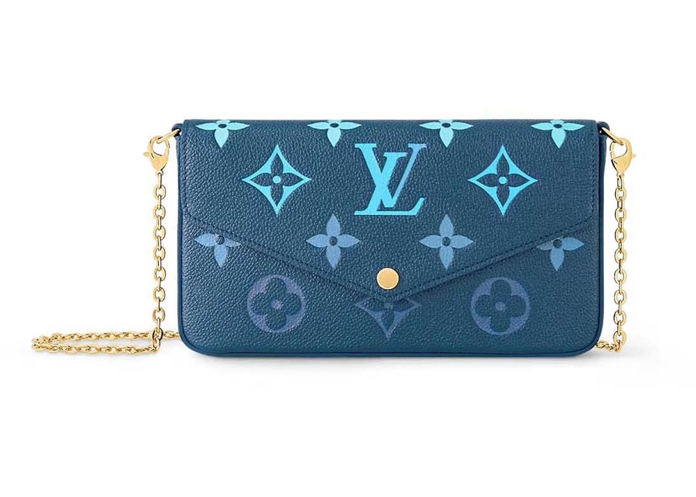 Louis Vuitton Felicie Pochette Gradient Blue