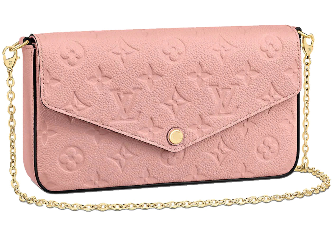 Louis Vuitton Félicie Pochette Monogram Empreinte Rose Poudre
