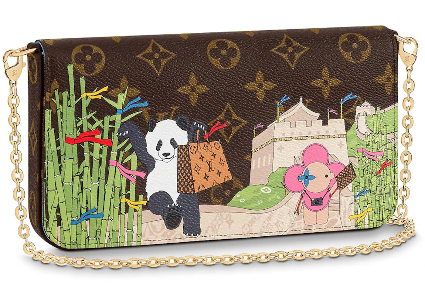 Louis Vuitton Felicie Pochette Monogram Vivienne Myosotis Blue