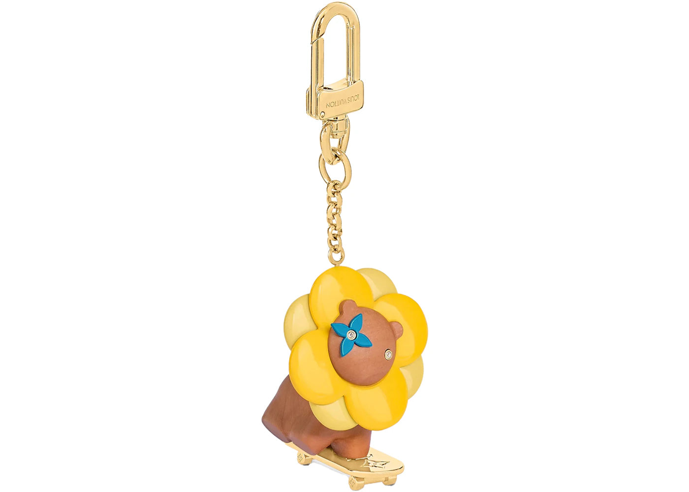 Louis Vuitton Figurine Petula Skate Bag Charm And Key Holder Vivienne Holiday Yellow/Brown