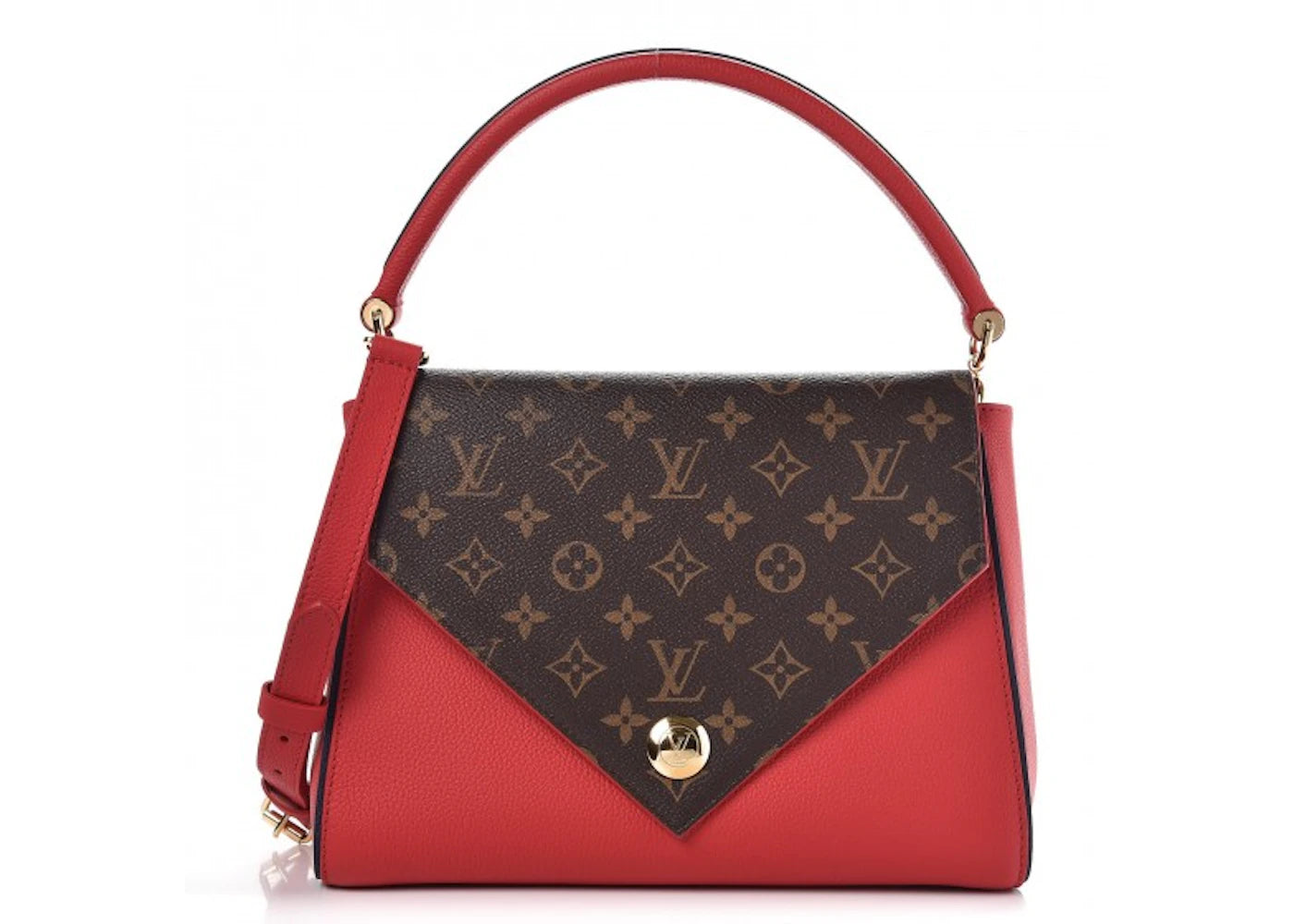 Louis Vuitton Flap Double V Monogram With Accessories Rubis