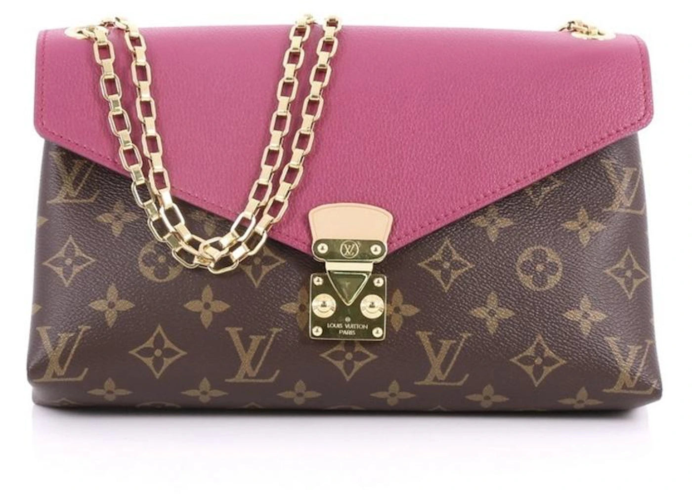 Louis Vuitton Flap Pallas Chain Monogram Brown/Magenta