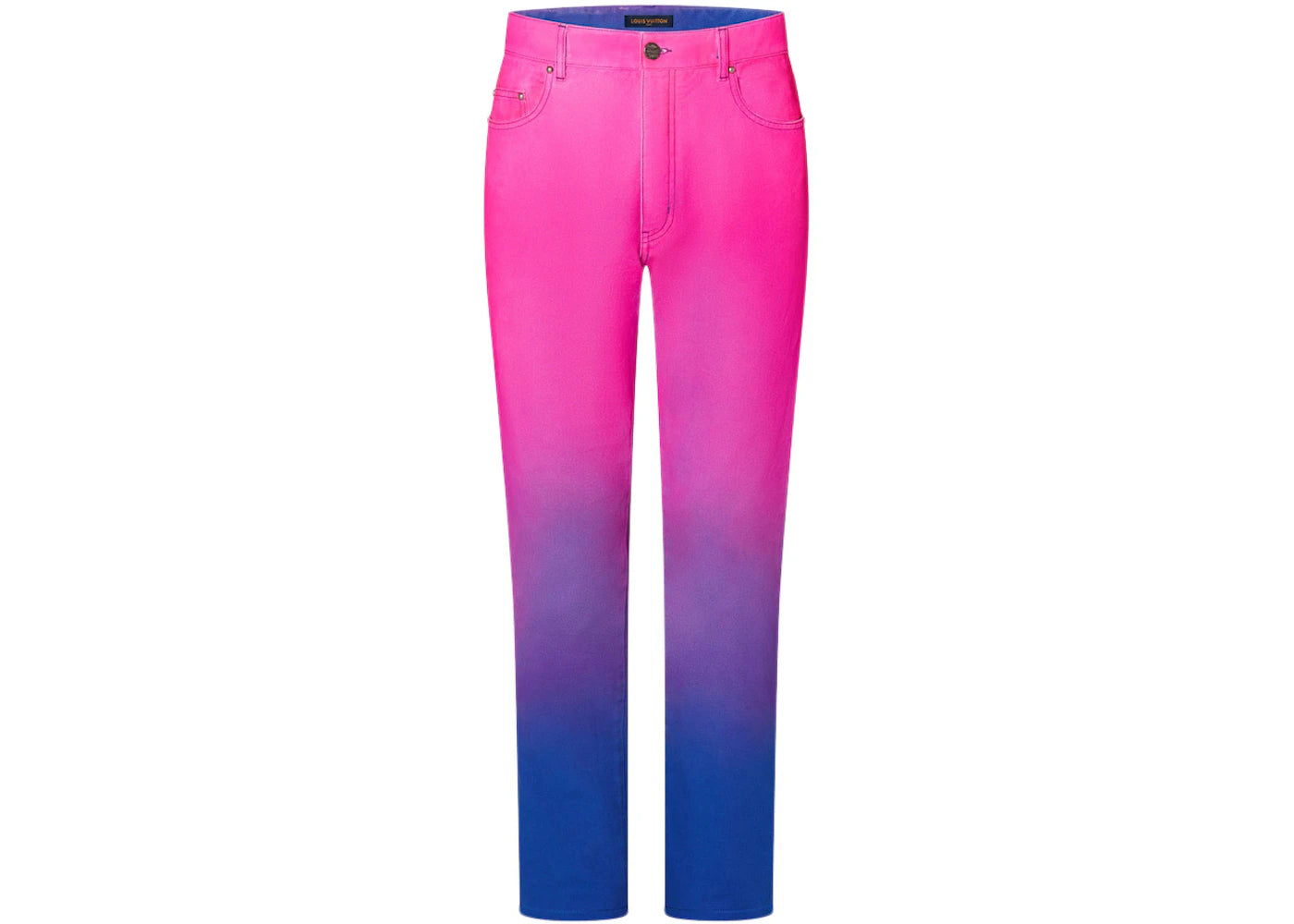 Louis Vuitton Gradient Denim Regular Fit Pants Fuchsia/Blue