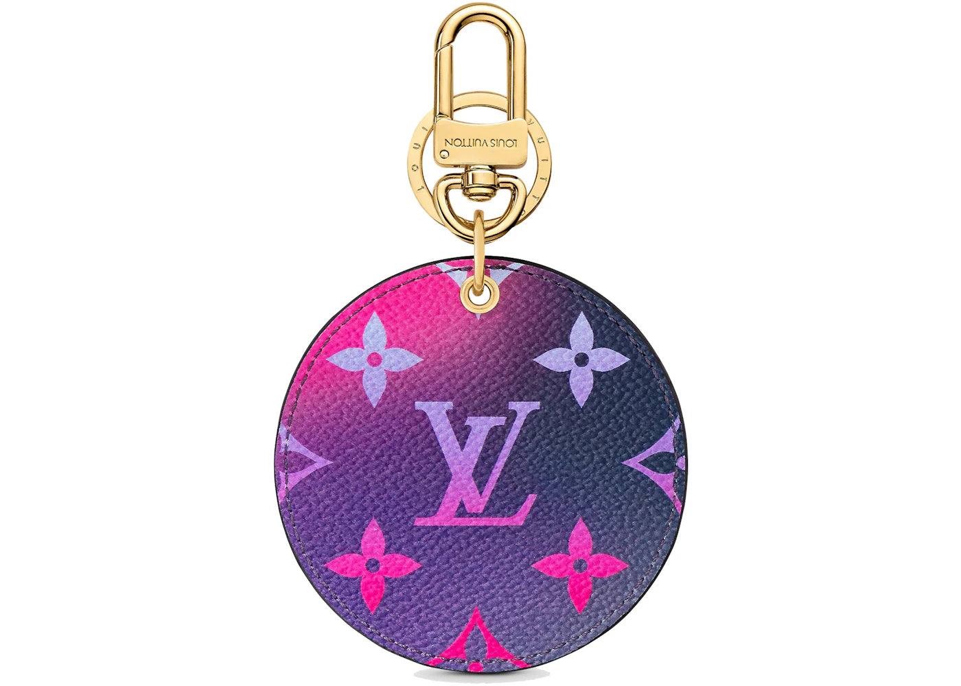 Louis Vuitton Illustre Bag Charm and Key Holder Midnight Fuchsia