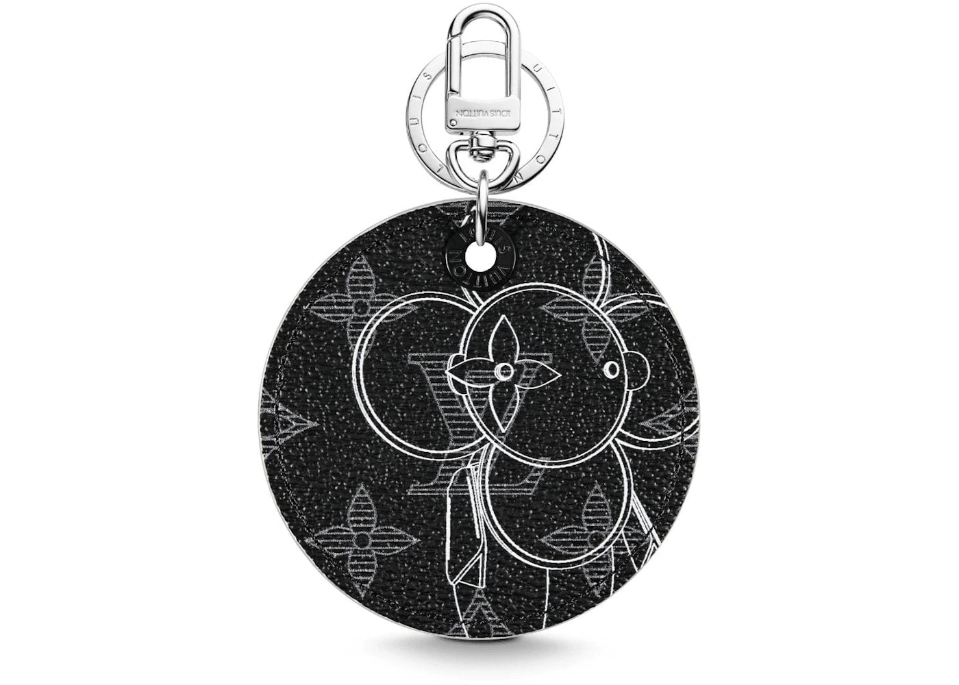 Louis Vuitton Illustre Bag Charm and Key Holder Monogram Vivienne Eclipse Black