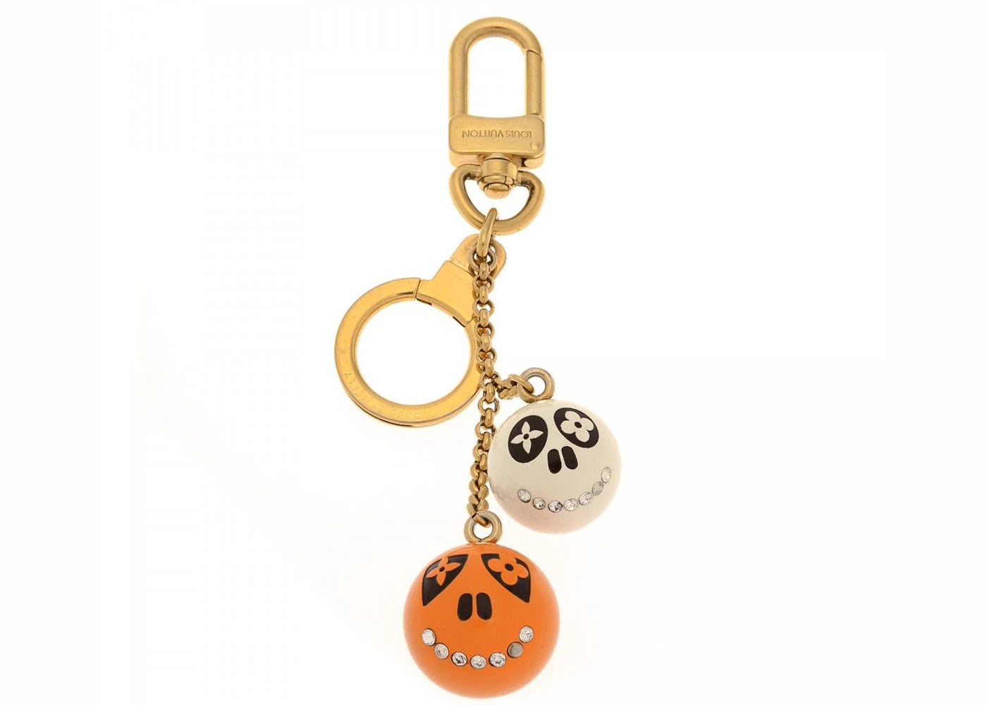 Louis Vuitton Jack and Lucie Bag Charm and Key Holder Orange/White