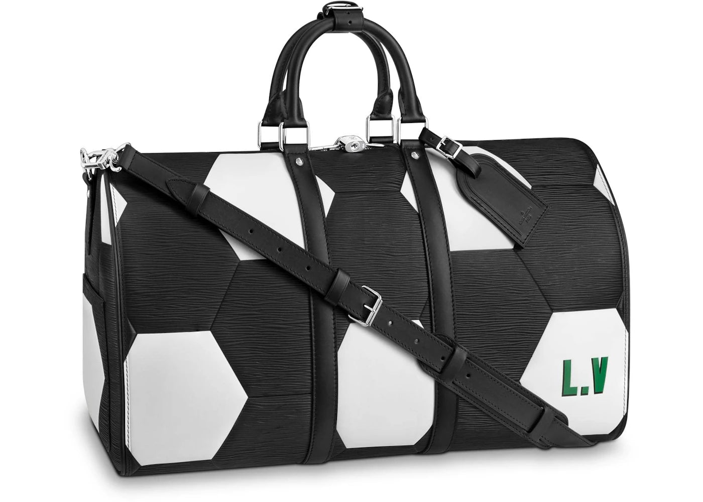 Louis Vuitton x FIFA World Cup Keepall Bandouliere Hexagonal 50 Noir