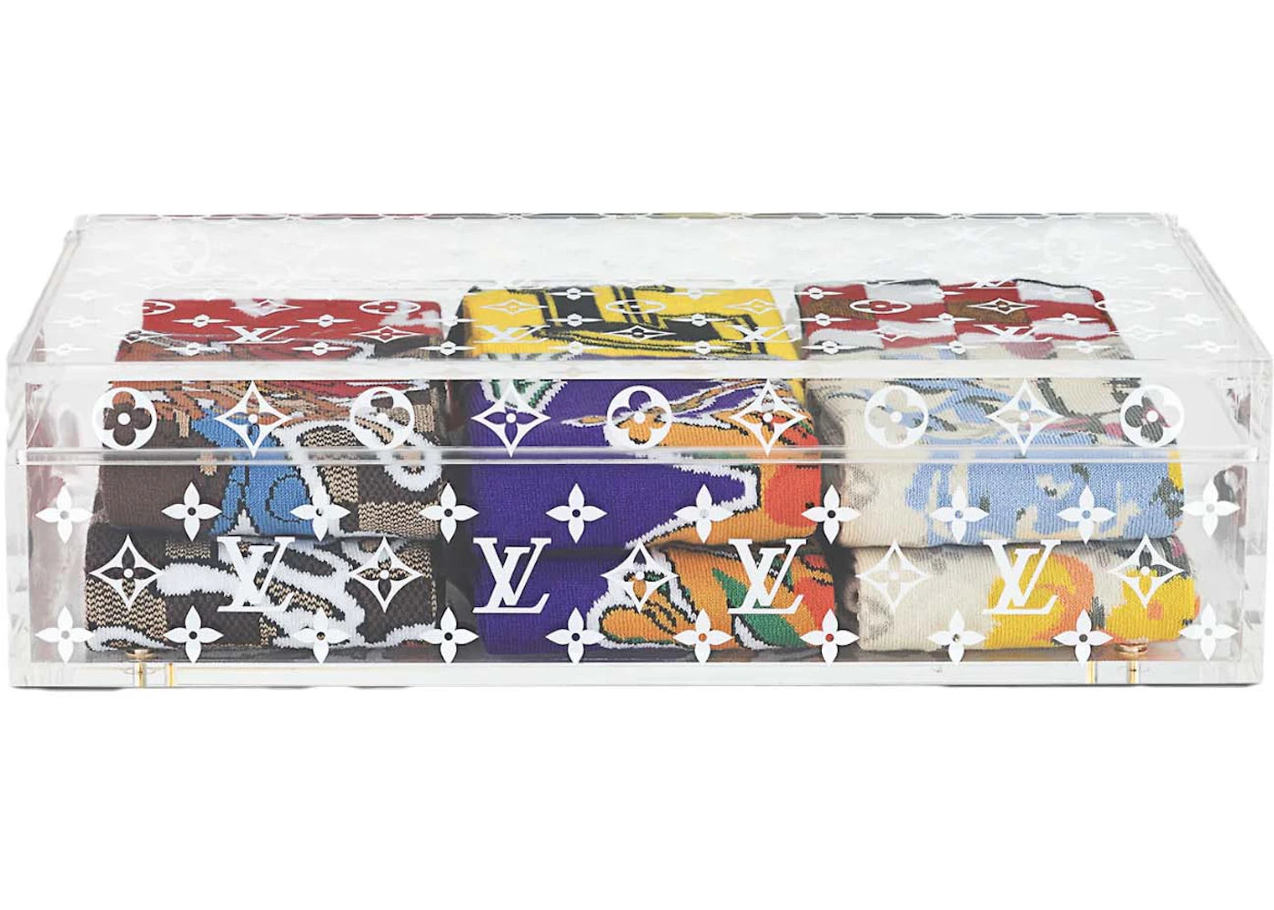 Louis Vuitton LV Archives Set of 6 Socks Multicoloured