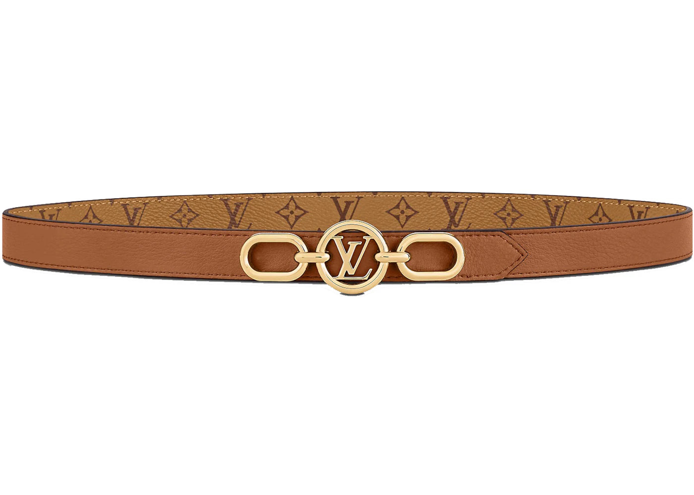 Louis Vuitton LV Circle Prime 20 MM Reversible Belt Tan