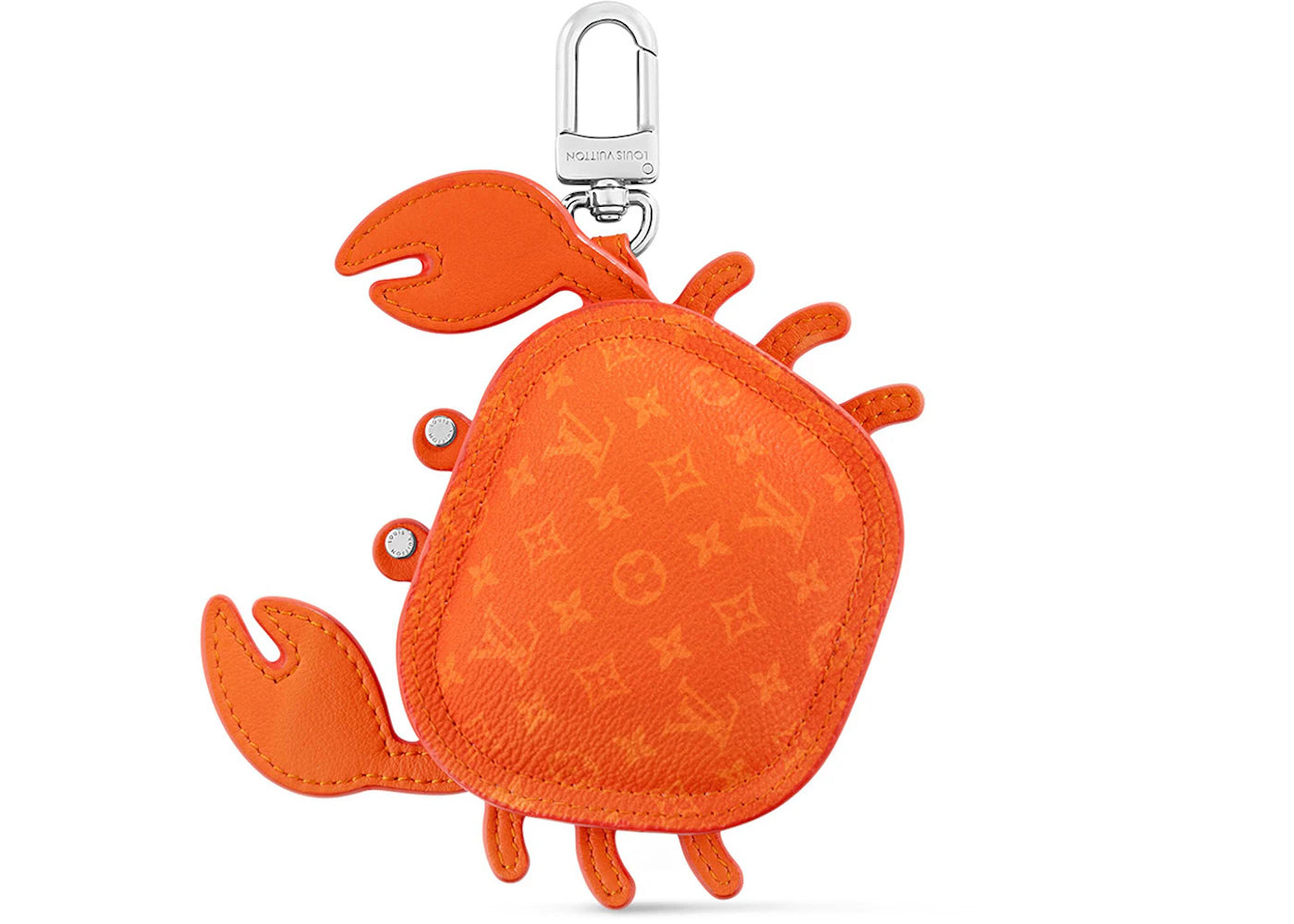 Louis Vuitton LV Crab Bag Charm Orange