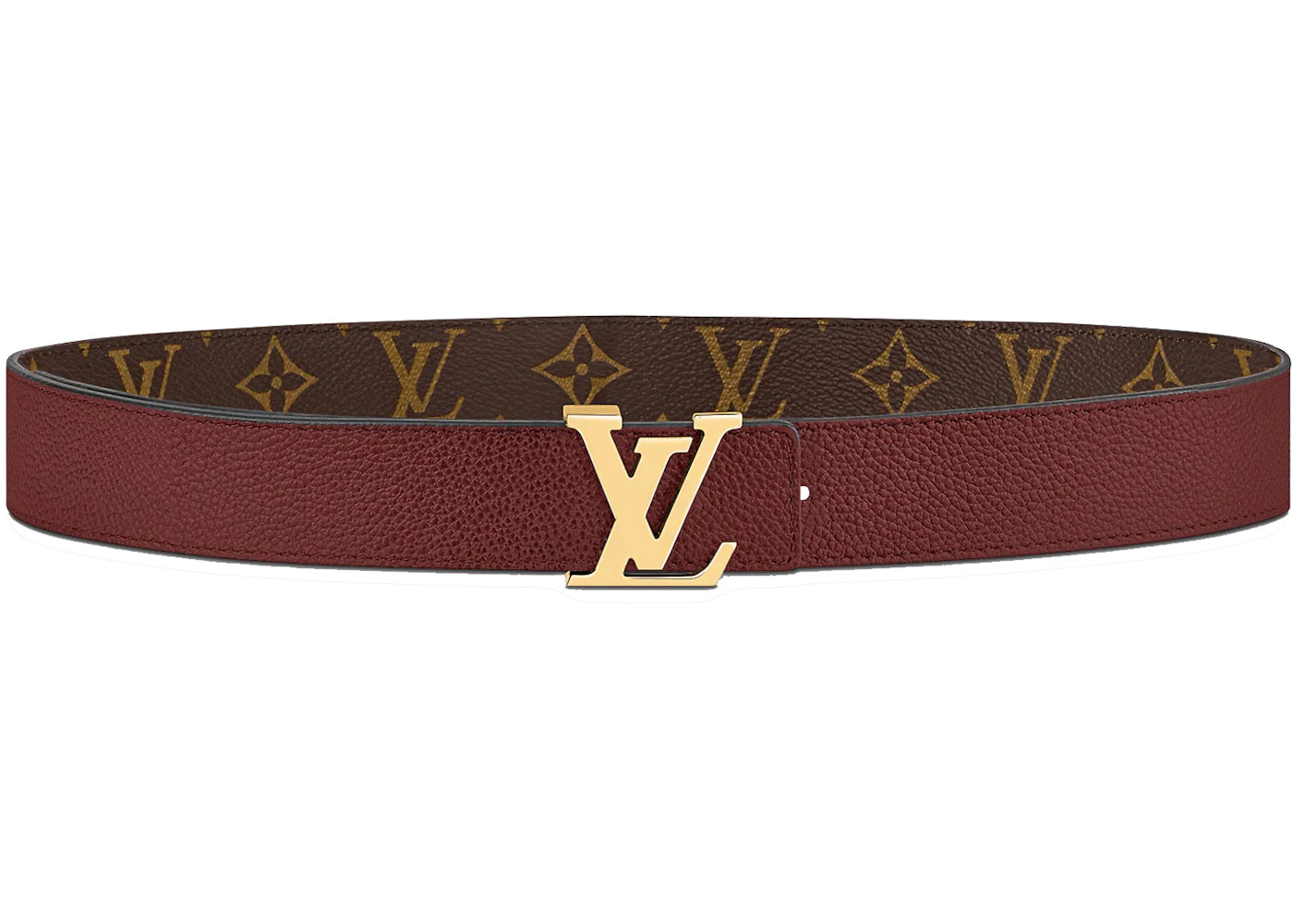 Louis Vuitton LV Initiales 30 MM Reversible Belt Cherry Red