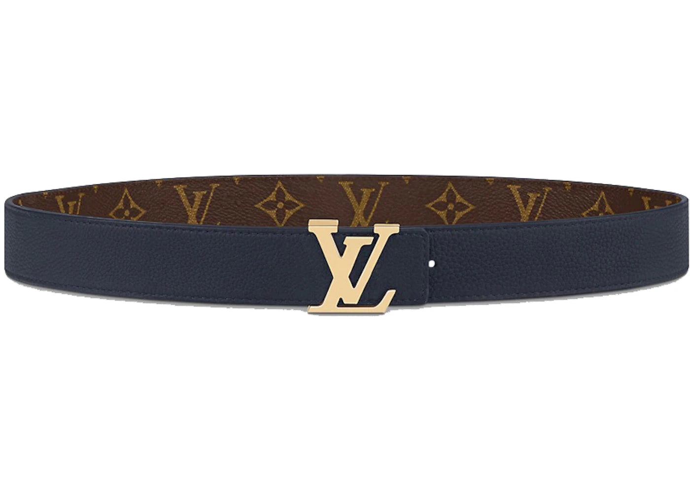 Louis Vuitton LV Initiales 30MM Reversible Belt Blue/Monogram