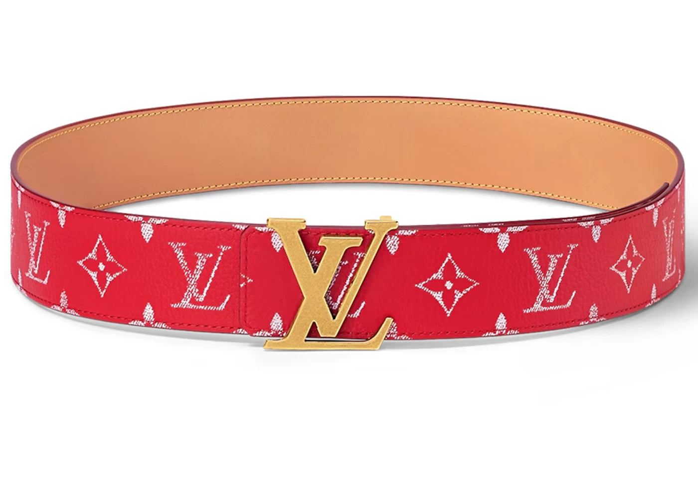 Louis Vuitton LV Initiales 40mm Reversible Belt Red