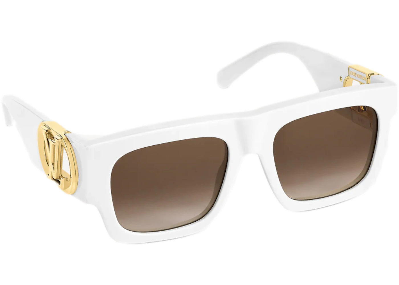 Louis Vuitton LV Link Square Sunglasses White